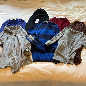 Lot of 7 Size L Cardigans/Sweaters!